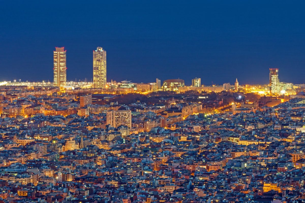 Barcelona at night